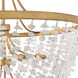 Myra 9 Light 35 inch Distressed Brass Chandelier Ceiling Light