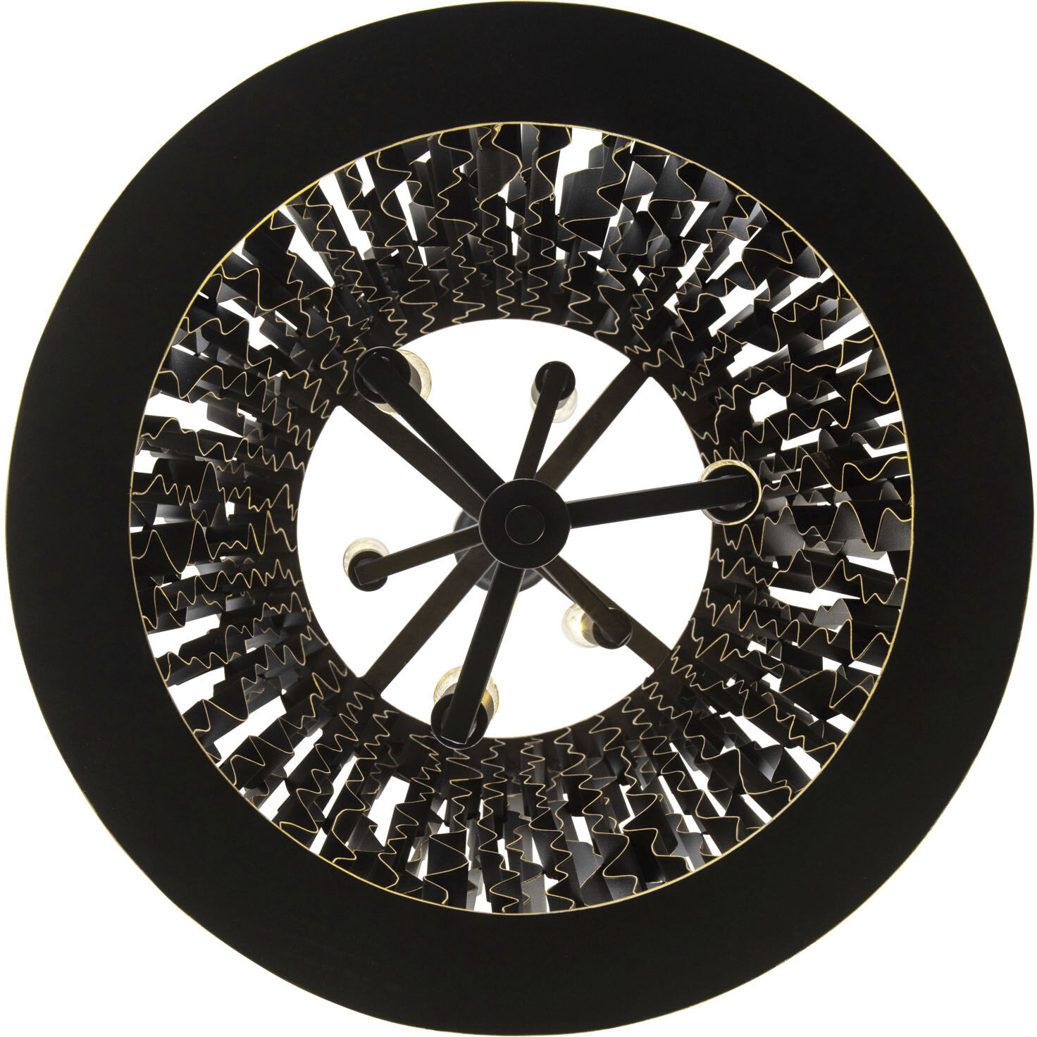 Estela 6 Light 16 inch Matte Black Foyer Ceiling Light, Smithsonian Collaboration