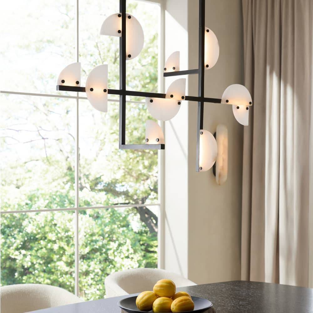 Nova 14 Light 39.5 inch English Bronze Linear Chandelier Ceiling Light