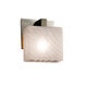 Fusion Wall Sconce Wall Light in Brushed Nickel, Rectangle, Incandescent, Weave Fusion