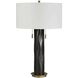 Carmine 29.75 inch 60 watt Dark Bronze and Antique Brass Table Lamp Portable Light