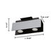 Viserba 2 Light 120 Aluminum and Black Track Light Ceiling Light