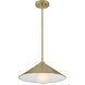 Milo LED 16 inch Lacquered Brass Pendant Ceiling Light