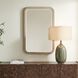 Emari 46 X 30 inch Light Warm Gray with Antique White Glaze Mirror