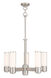 Weston 5 Light 24 inch Brushed Nickel Dinette Chandelier Ceiling Light
