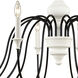 Val de Loire 12 Light 48 inch Textured White with Black Chandelier Ceiling Light