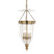 Hanover 4 Light 15.5 inch Aged Brass Pendant Ceiling Light