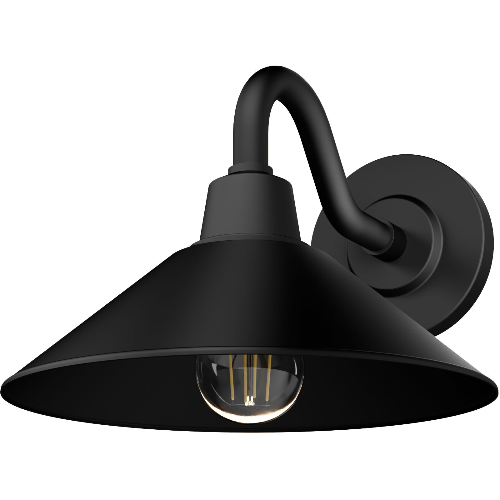 Skyflow 1 Light 8 inch Matte Black Outdoor Wall Light, Small