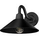 Skyflow 1 Light 8 inch Matte Black Outdoor Wall Light, Small