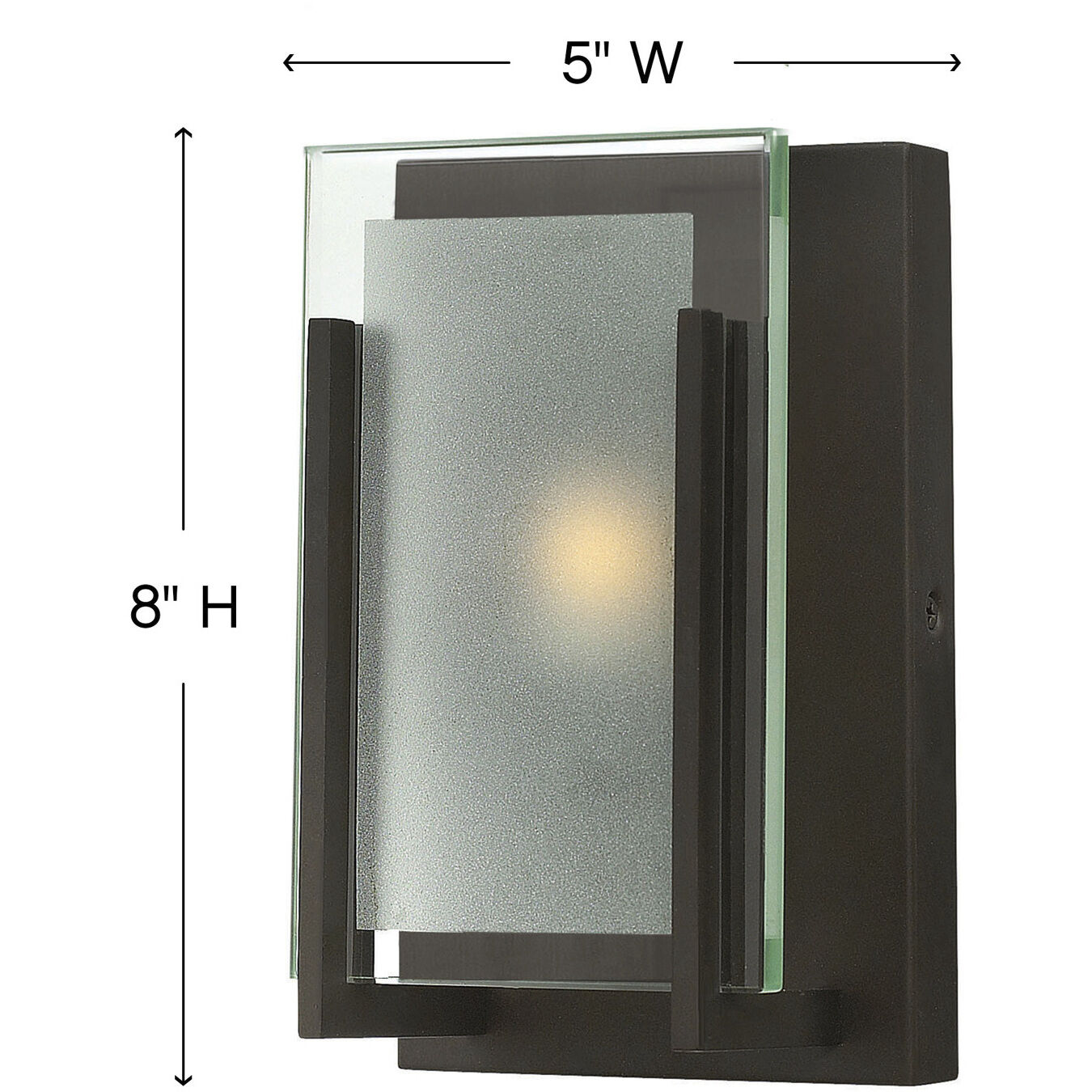 Latitude 1 Light 5 inch Oil Rubbed Bronze Vanity Light Wall Light