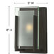 Latitude 1 Light 5 inch Oil Rubbed Bronze Vanity Light Wall Light