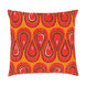 Global Brights 18 X 18 inch Bright Orange/Bright Red/Bright Pink/Burgundy Pillow Cover
