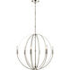 Rotunde 6 Light 26 inch Matte White Chandelier Ceiling Light