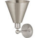 Ballston Cone 1 Light 8 inch Satin Nickel Sconce Wall Light