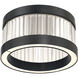 Empra LED 15.75 inch Matte Black Flush Mount Ceiling Light