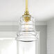 Gregory 1 Light 5 inch Aged Brass Mini Pendant Ceiling Light