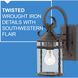 Casa Outdoor Wall Mount Lantern in Clear, Small