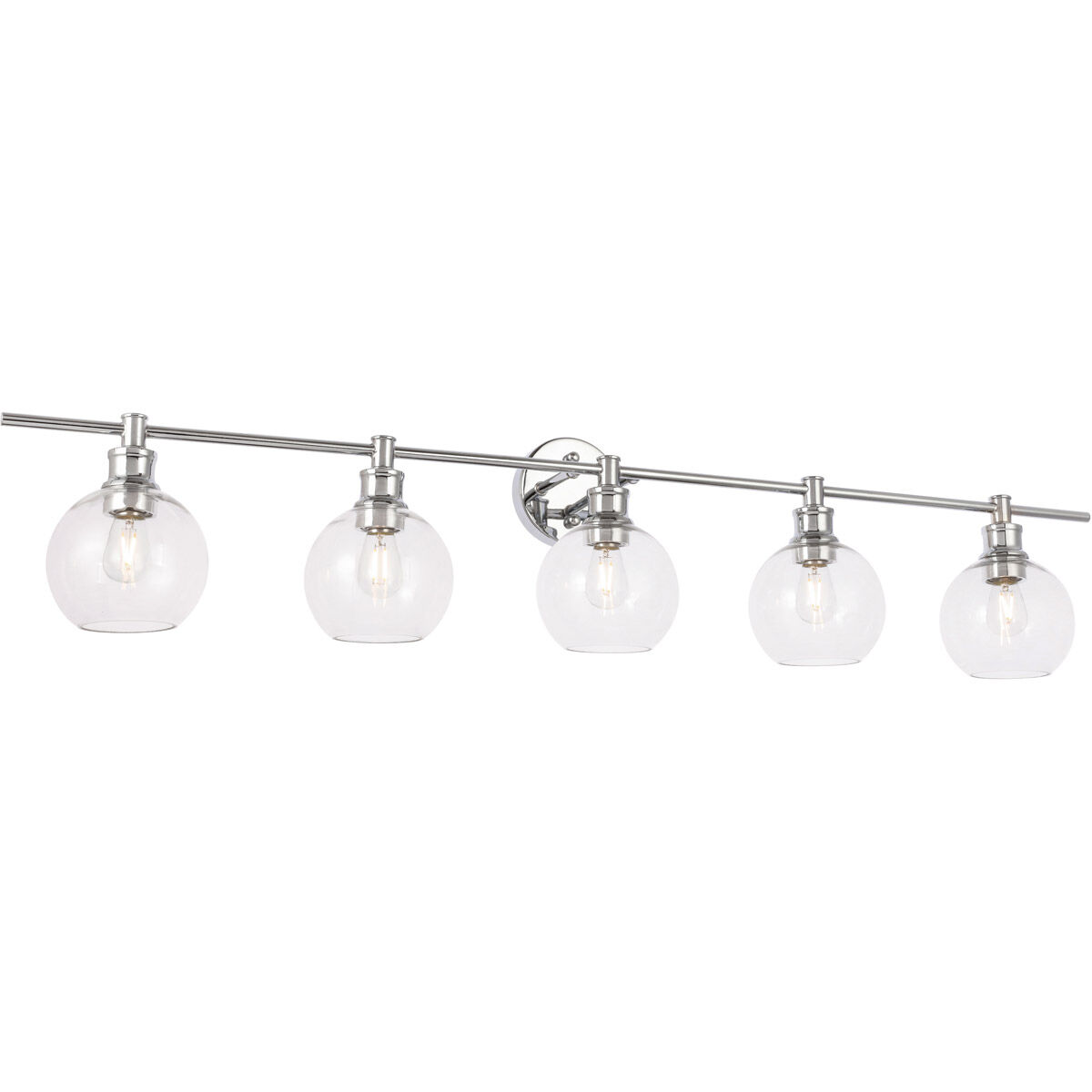 Collier 5 Light 47 inch Chrome Wall sconce Wall Light