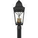 Cardigan 3 Light 23.75 inch Sand Coal and Olden Brass Outdoor Post Lantern, Great Outdoors