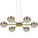 Milano Series 25.5 inch Antique Brass Pendant Ceiling Light, Artisan Collection