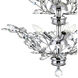 Ivy 6 Light 22 inch Chrome Chandelier Ceiling Light