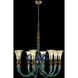 Tinta 8 Light 42 inch Winter Brass Pendant Ceiling Light