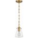 Voss 1 Light 5.75 inch Luxe Gold Mini Pendant Ceiling Light