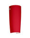 Tomas 1 Light 5 inch Satin Nickel ADA Wall Sconce Wall Light in Incandescent, Ruby Matte Glass