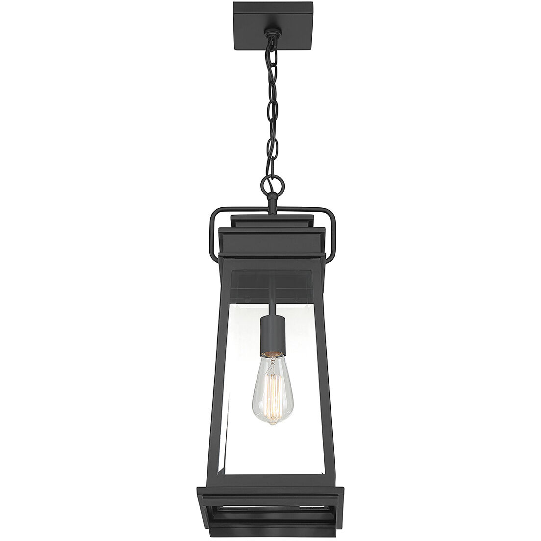 Boone 1 Light 8.25 inch Black Outdoor Hanging Lantern