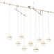 Sean Lavin Mini Hanea LED Natural Brass Chandelier Ceiling Light