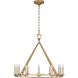 Chapman & Myers Darlana 12 Light 30 inch Antique-Burnished Brass Single Ring Chandelier Ceiling Light, Medium