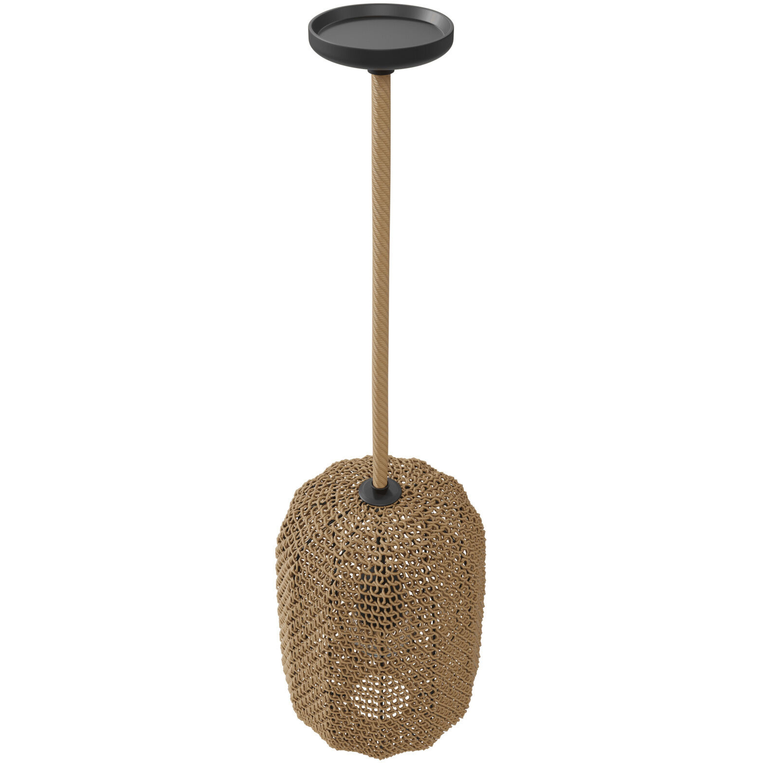 Malibu 1 Light 11 inch Natrual Hemp Rope Pendant Ceiling Light