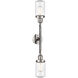 Franklin Restoration Dover LED 5 inch Polished Nickel Bath Vanity Light Wall Light in Seedy Glass, Franklin Restoration