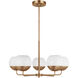 Alvin 5 Light 26 inch Satin Brass Chandelier Ceiling Light