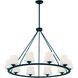 Keenan 10 Light 42 inch Matte Black Chandelier Ceiling Light