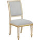 Ines Ivory and Antique Gold and Mixology Moonstone Chair