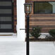 Grand Prairie 15.75 inch Black Solar Light