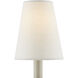 Grasscloth Off-White 5 inch Tapered Chandelier Shade