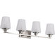 Lune 32 inch Brushed Nickel Vanity Wall Light
