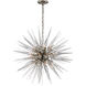 Chapman & Myers Quincy2 20 Light 30 inch Polished Nickel Sputnik Chandelier Ceiling Light, Medium