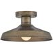 Forge 1 Light 12 inch Burnished Bronze Outdoor Ceiling, Coastal Elements