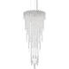 Chantant 4 Light Polished Stainless Steel Pendant Ceiling Light in Optic, Strand