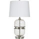 Cameron 33 inch 150.00 watt Clear Seeded Table Lamp Portable Light