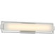 Opening Act LED 24 inch Brushed Nickel Bath Vanity Light Wall Light