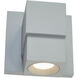 Optics LED 4 inch Silica Outdoor Wall Light