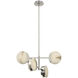 Kelly Wearstler Melange LED 25.25 inch Polished Nickel Multi-Positional Semi-Flush Chandelier Ceiling Light