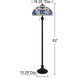 Wisteria Bloom 62 inch 75 watt Matte Black Floor Lamp Portable Light
