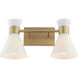 Beldar 2 Light 18.5 inch Aged Brass Vanity Light Wall Light