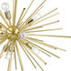 Tribeca 9 Light 34 inch Soft Gold with Polished Brass Accents Foyer Pendant Chandelier Ceiling Light