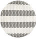 Tobias Round Rattan 30" Bar Stool in Gray and White Stripe